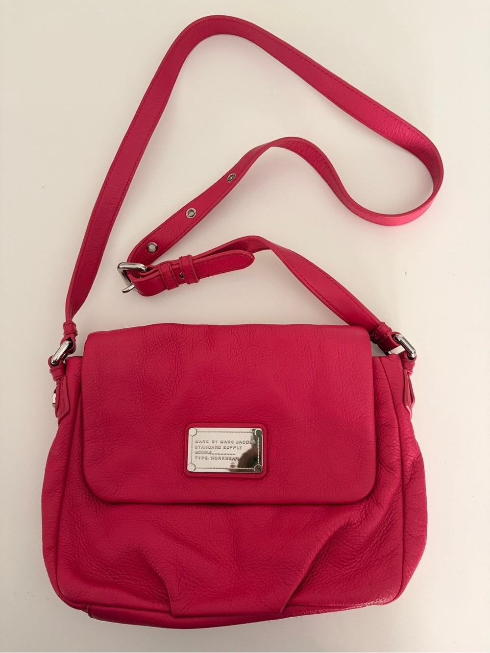 Marc by Marc Jacobs Pink Leather Crossbody Bag